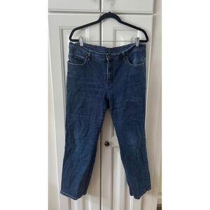 Lauren Jeans Co. Denim Jeans Classic Fit Medium‎ Wash Comfort Stretch Size 18W